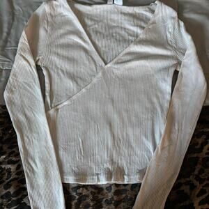 Hm white wrap around long